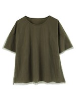 チュールＴシャツ/ネイビー