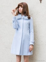 ビジューファーコート/ベージュ