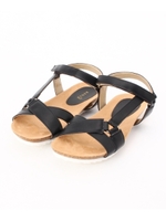 フットベッドクロスサンダル/ブラック(019)