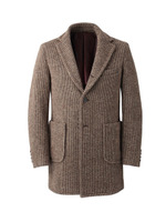 ブロックカノコスライバーニットチェスターコート/ブラウン系(044)