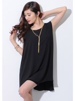 ポンチョ風エアリーOPS/BLACK