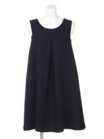 格子レースワンピース/ネイビー