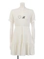 B Love Puff Dress/White