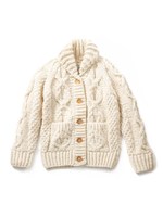 LOW GAUGE KNIT CARDIGAN/WHITE