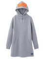 PILE LOGOSWEAT HOODIE DRESS/ASH