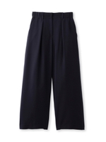 aqua fits タックワイドパンツ/ネイビー(093)