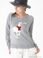 アルパカニットTOPS/NVY