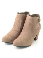 サイドゴアショートブーツ/オーク