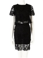 フラワーレースセットアップ/ブラック