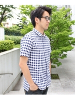 フランダースリネン混ギンガムシャツ/ブラック(219)