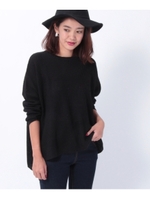 ミドルゲージビッグニット/ブラック(019)