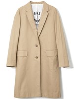 TWILL CHESTER COAT/ベージュ