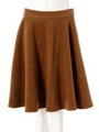 ウールフレアスカート/キャメル