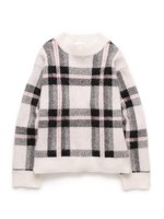 ジャガードプルオーバー/BLKxWHT