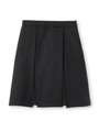 ジョーゼットプリーツ切り替えスカート/ブラック(019)