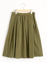 タックギャザースカート/ベージュ