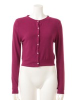 ビジューボタンハイゲージニットCD/ネイビー