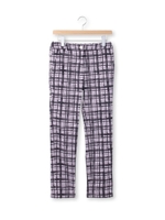 ミクロビエントペンチェックパンツ/オフホワイト(103)