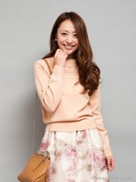 ミニケーブルビジューニット/ピンク