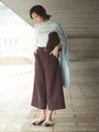 ロングカーデアンサンブル/ピンクベージュ