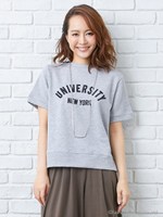 裏毛H/N UNIVERSITY/TOPS/グレー