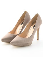 【BABY PURE】カラースエードポインテッドパンプス/ブルー