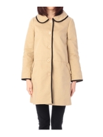 カラーパイピングデザインコート/ブラック(019)