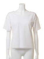 チュール重ねカットソー/グレー