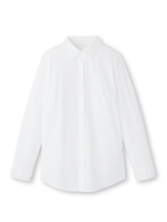 ナチュラルベーシックシャツ/ホワイト(001)