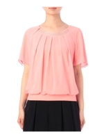 ビーズシフォンプルオーバー/ピンク(072)