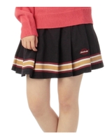 プリーツプリントスカート/ボルドー(064)