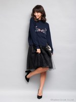 hand刺繍トップス/オフホワイト