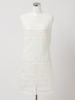 アイレットレース ワンピース/ペパーミント