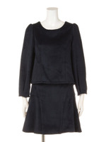 シャギーボーダーセットアップ/ネイビー