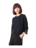 スカラップパールビジューニット/ダークオレンジ(068)