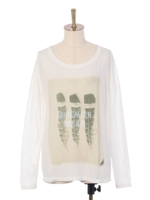 Bohemian Dream フォト 変形ロンT/ブラック