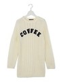 COFFEEニットワンピ/ホワイト