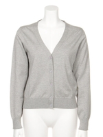 Vネックカーディガン/GRY