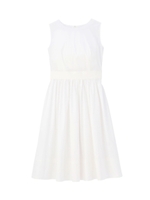 [L]ノースリーブフレアワンピース/ロイヤルパープル(082)