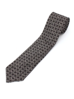 ステファノ・カウ・ ジャガード ネクタイ/ブラック(219)