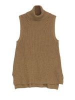 タートルチュニックベスト/キャメル