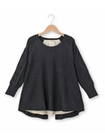 ◆バックシャンレーシーケーブルニット/ベージュ(052)