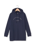 パーカーチュニック/ネイビー(093)