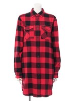 Peace Off Shirt Dress【VOLCOM】/RED