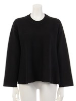 【FEMININE】AラインニットPO/ブラック