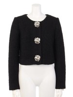 ジュエルボタンウールJK/GRY