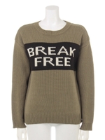 ロゴＪＱニット/カーキ