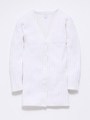 RIBLONGKNITCARDIG/WHITE