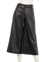 【ANAP】フェイクレザーガウチョPT/BK