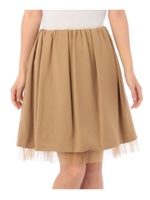 グログランチュールスカート/ダークグリーン(023)